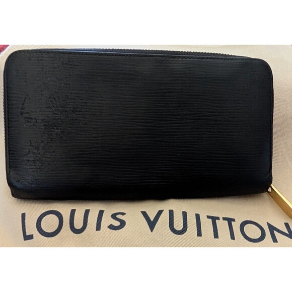 LOUIS VUITTON Epi Zippy Wallet Black Leather CA4111 - Picture 1 of 6